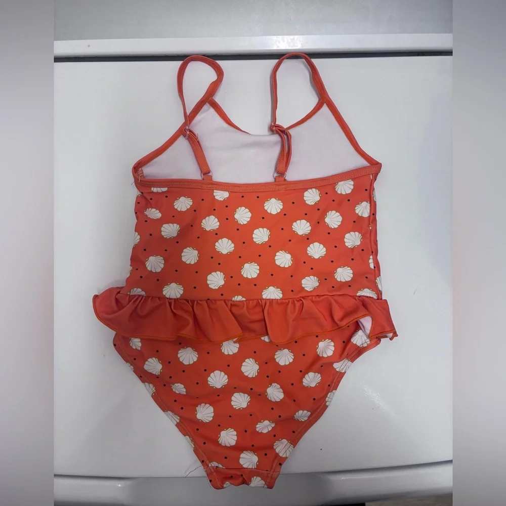 Cat & Jack‎ Kids Swim 2 Bikinis - Orange, Multicolor Bow, Green Ruffles